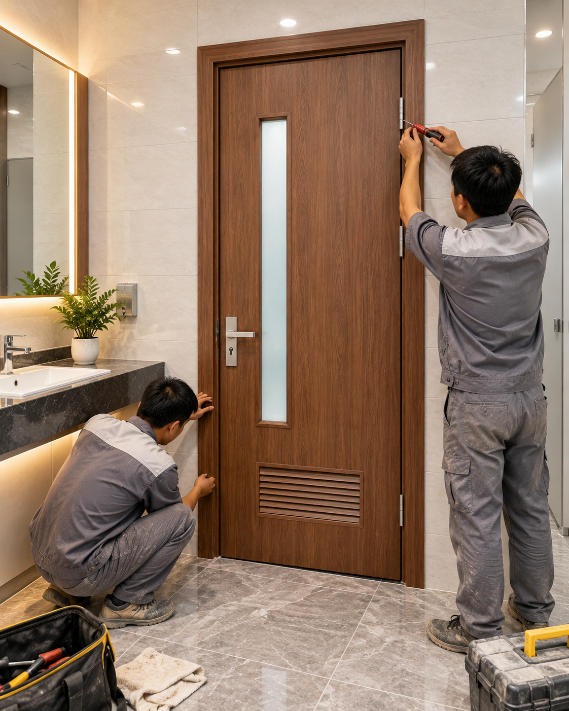 Vệ sinh và kiểm tra sau lắp đặt